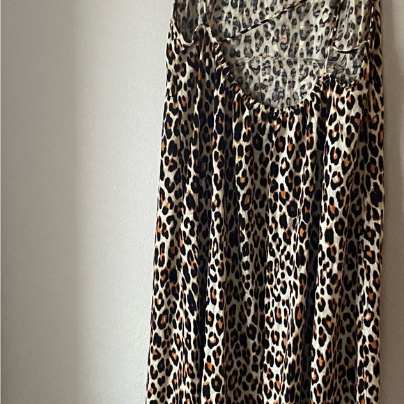 NWT ANTHROPOLOGIE LEOPARD PRINT MAXI DRESS SIZE L - Picture 4 of 4